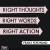 Buy Right Thoughts, Right Words, Right Action