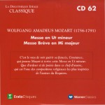 Buy La Discotheque Ideale Classique - Great Mass & Missa Brevis No. 4 CD62