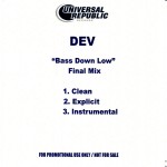 Buy Bass Down Low (With The Cataracs) (MCD)