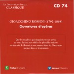 Buy La Discotheque Ideale Classique - Opera Overtures CD74