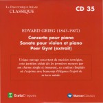 Buy La Discotheque Ideale Classique - Piano Concerto, Violin Sonata & Peer Gynt CD35