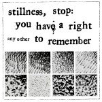 Buy Stillness, Stop: You Have A Right To Remember