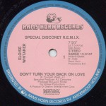 Buy Don't Turn Your Back On Love (Disconet Remix) (VLS)