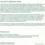Buy The Ruud E. Memorial Choir (VLS)