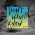 Buy Don't Wanna Know (CDS)